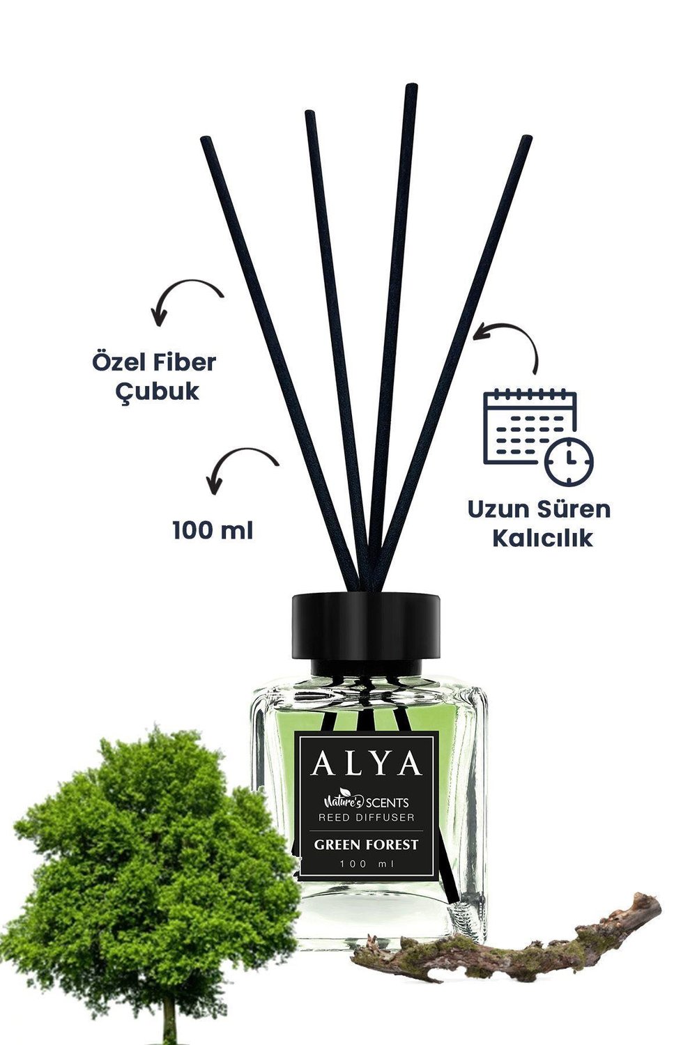 Natures Scents Green Forest Bambu Çubuklu Oda Kokusu