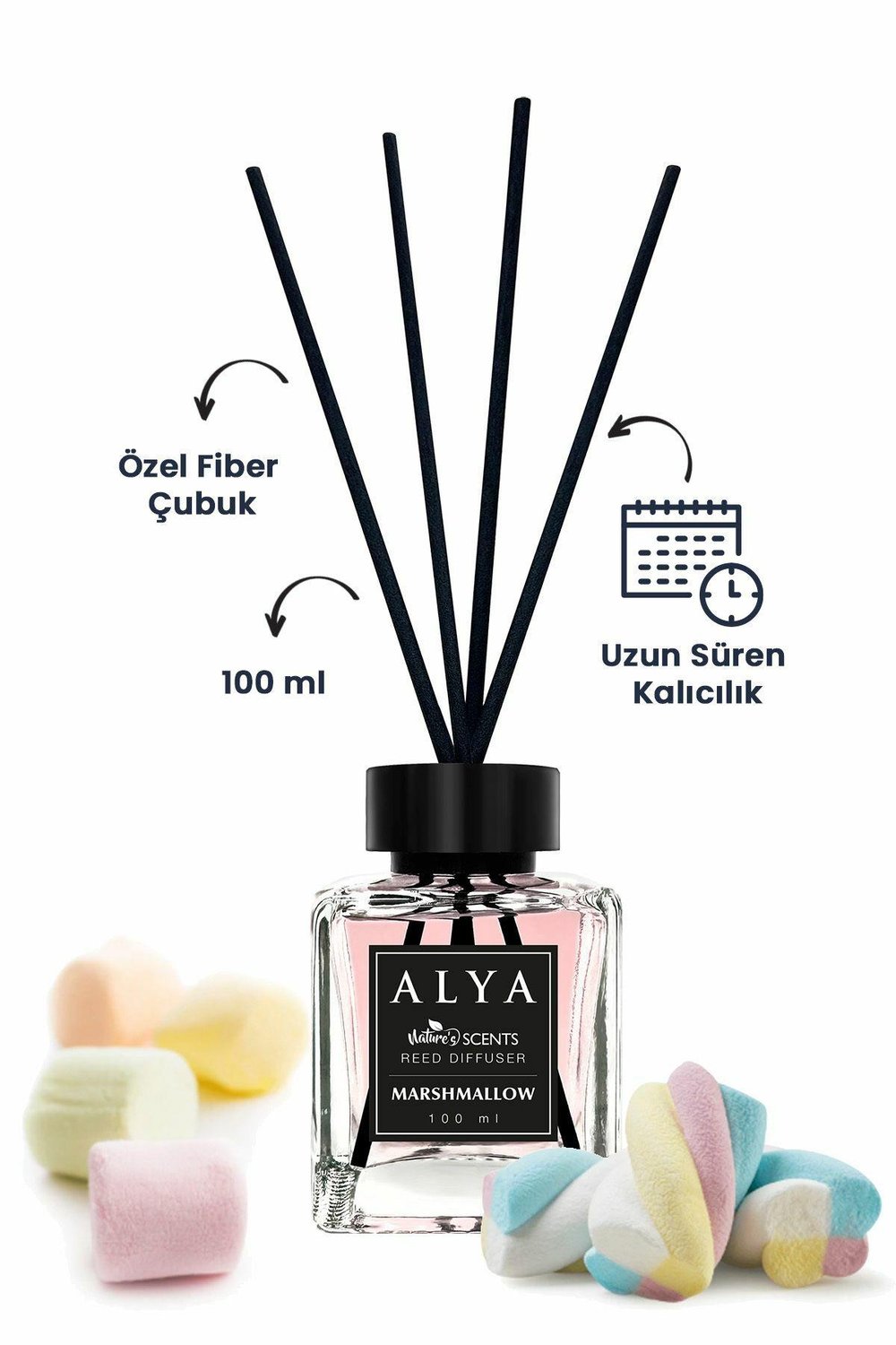 Natures Scents Marshmallow Bambu Çubuklu Oda Kokusu