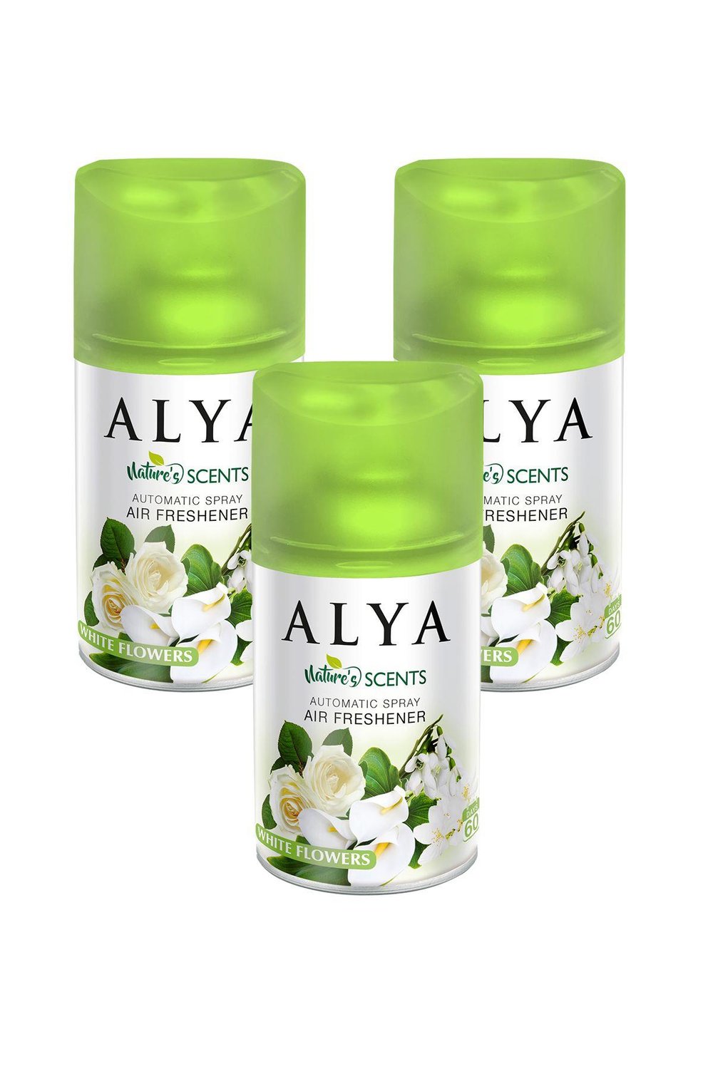 Nature's Scents White Flowers- Beyaz Çiçekler  Oda Kokusu Yedek Makine Spreyi 250 ml x3 adet