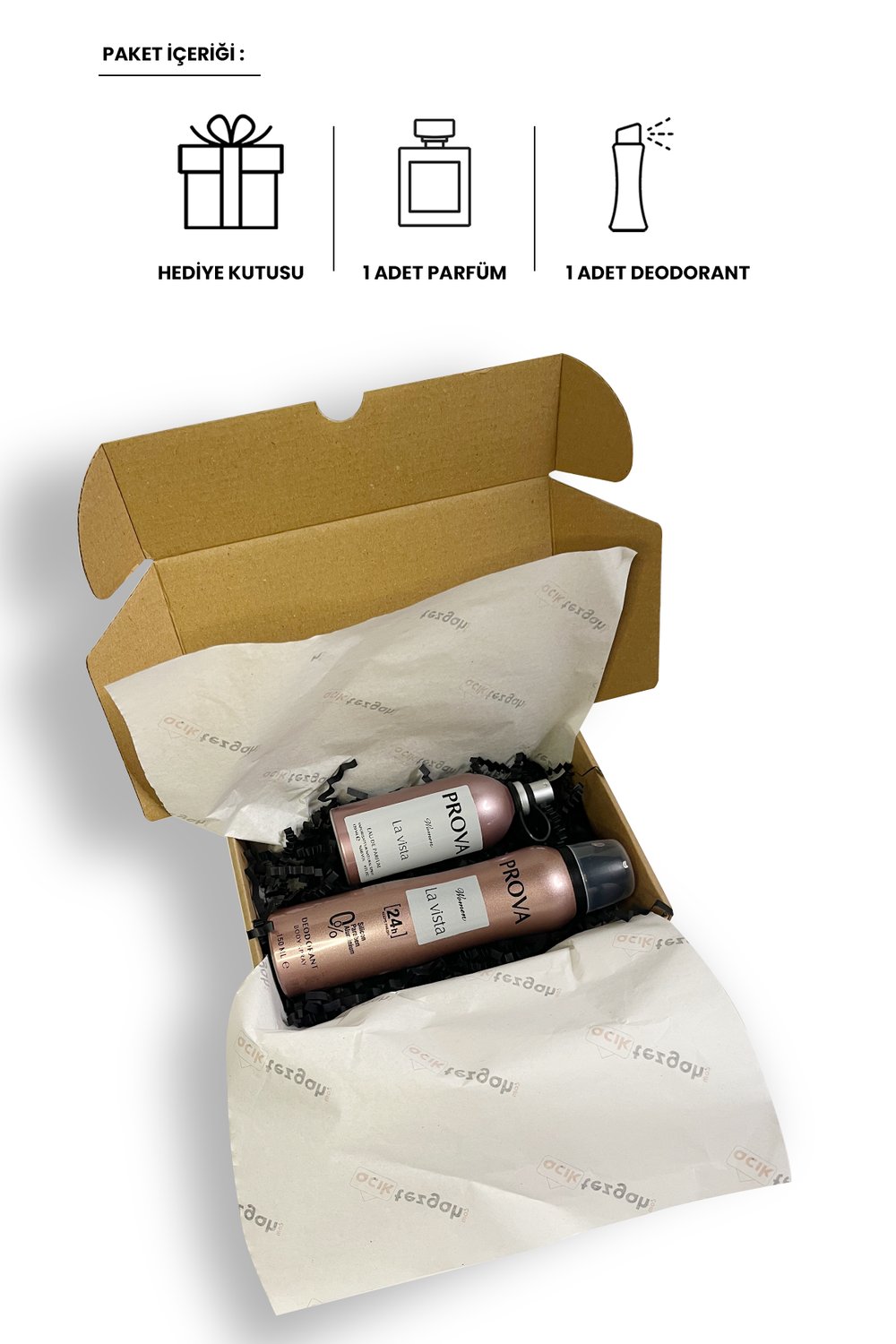 Özel Gün Hediye Kutulu Prova La Vista EDP Kadın Parfüm 120 ml ve Deodorant 150 ml