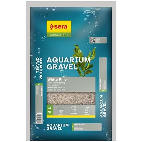 Sera Akvaryum Kumu Beyaz ince 0-2 mm 6 Lt-8 kg