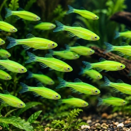 Yeşil Danio Zebra 3 Cm