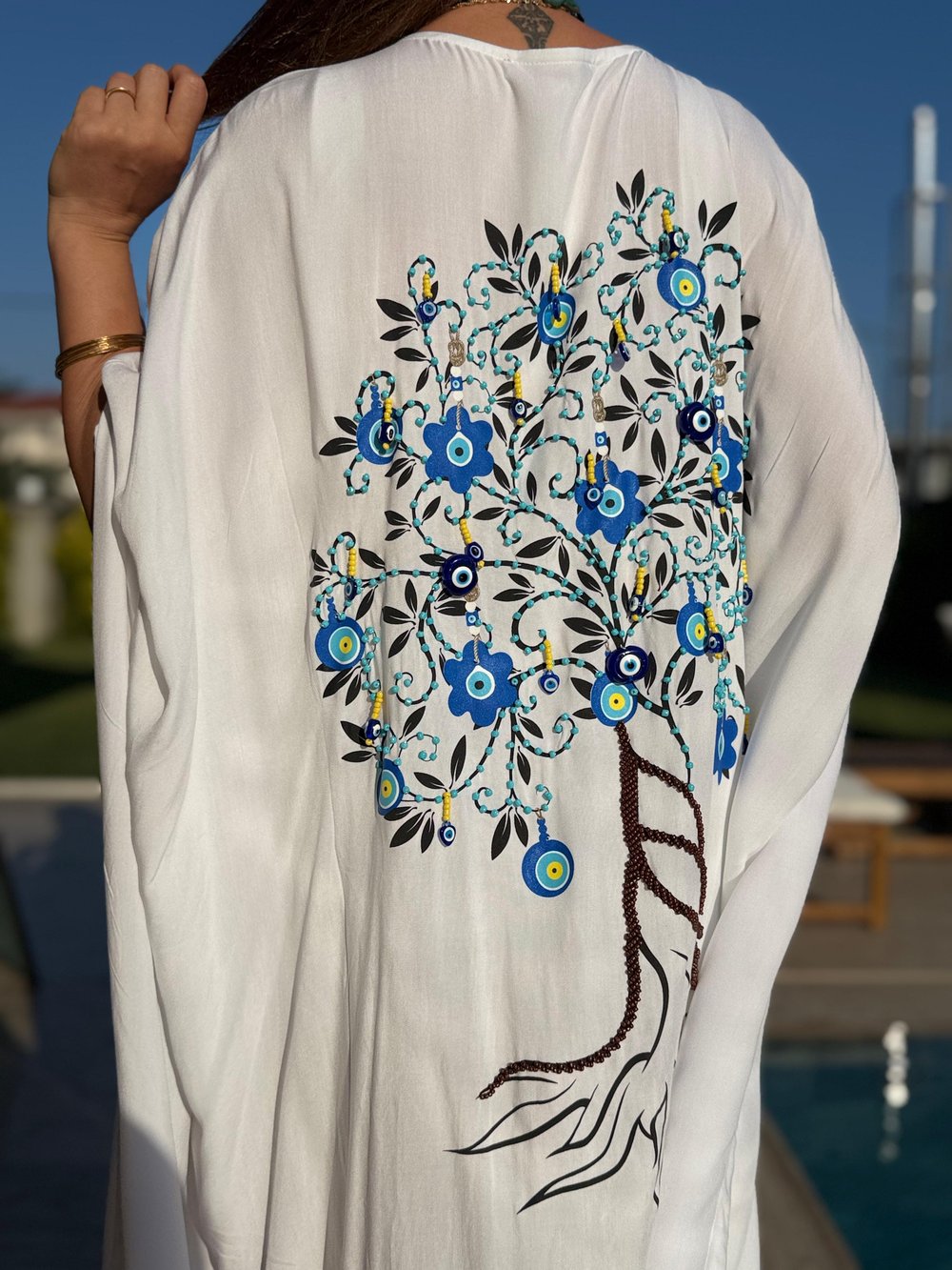 Hayat Ağacı Desen Kimono