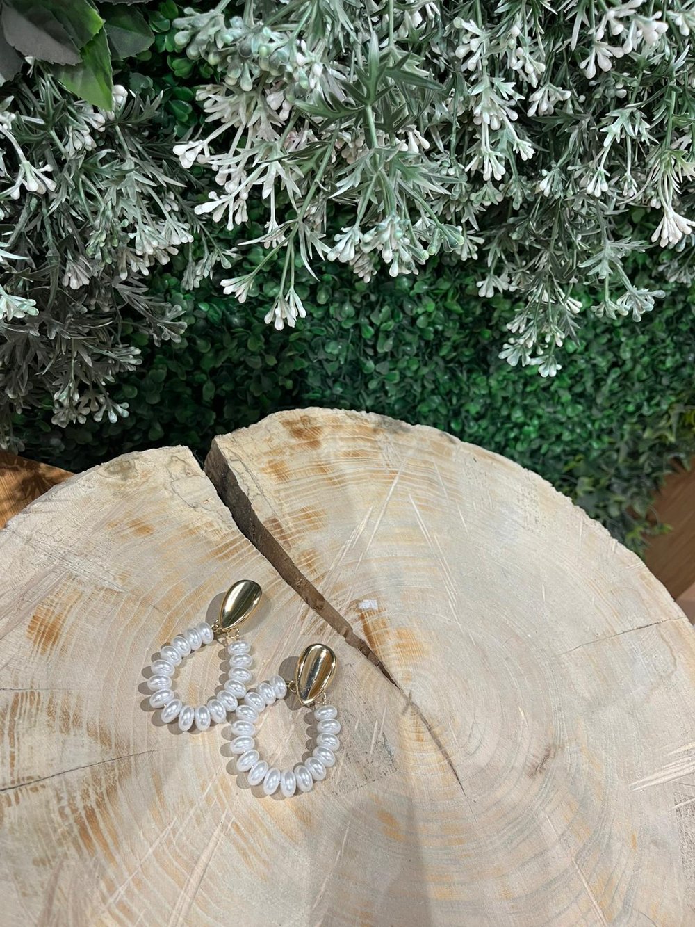 İncili Halka Küpe