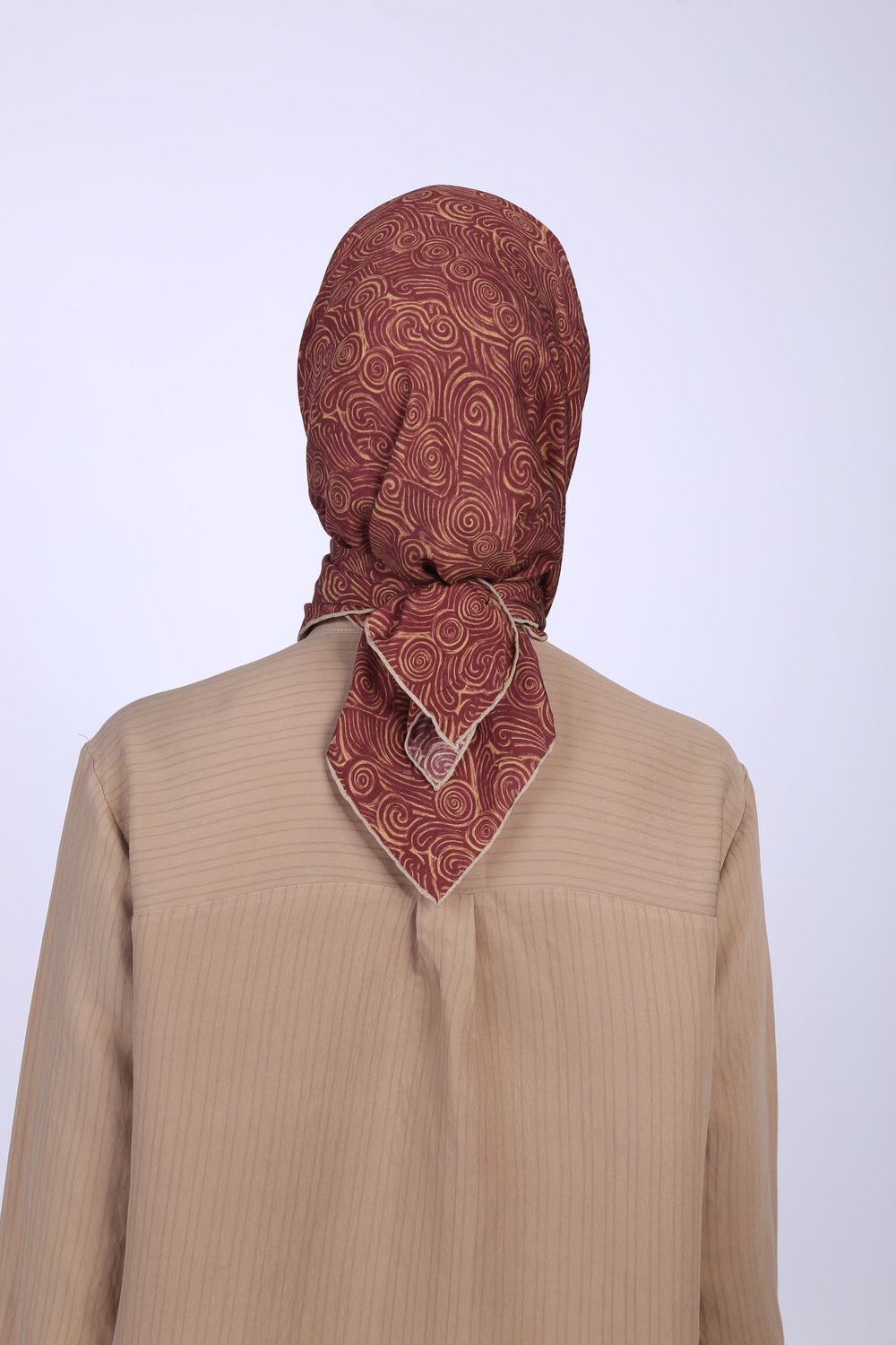 AKİS DESEN EŞARP-BORDO