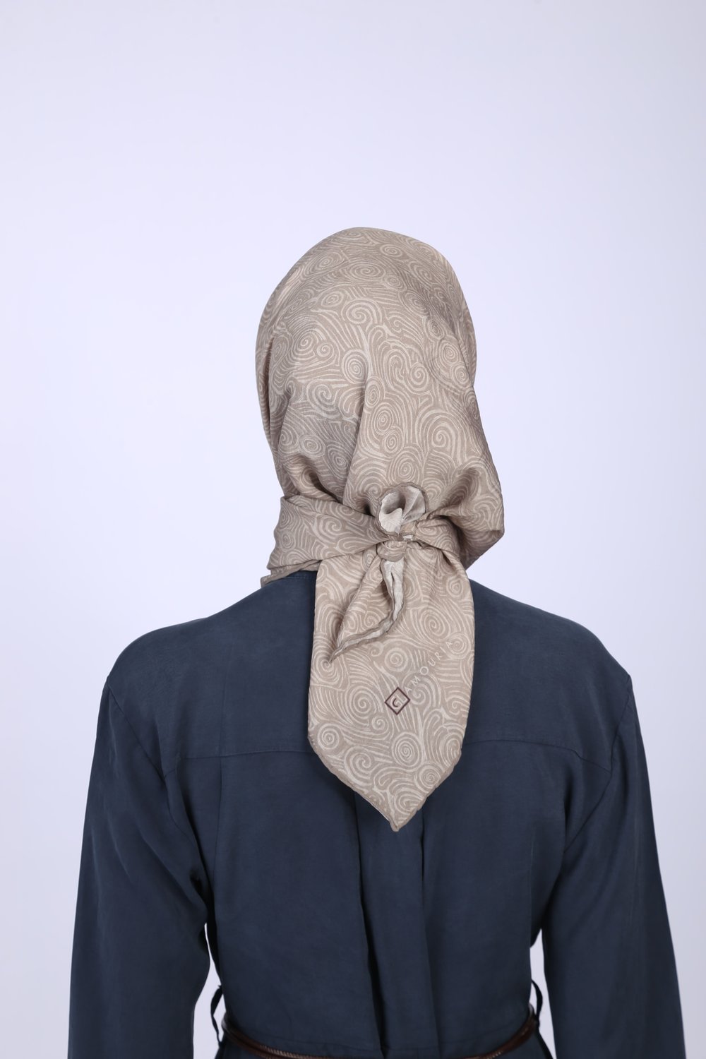 AKİS DESEN EŞARP-TAŞ RENGİ
