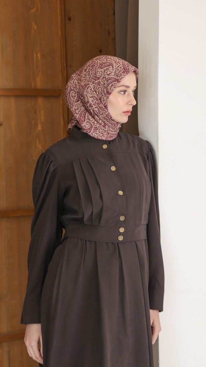 ARİA DESEN EŞARP MÜRDÜM