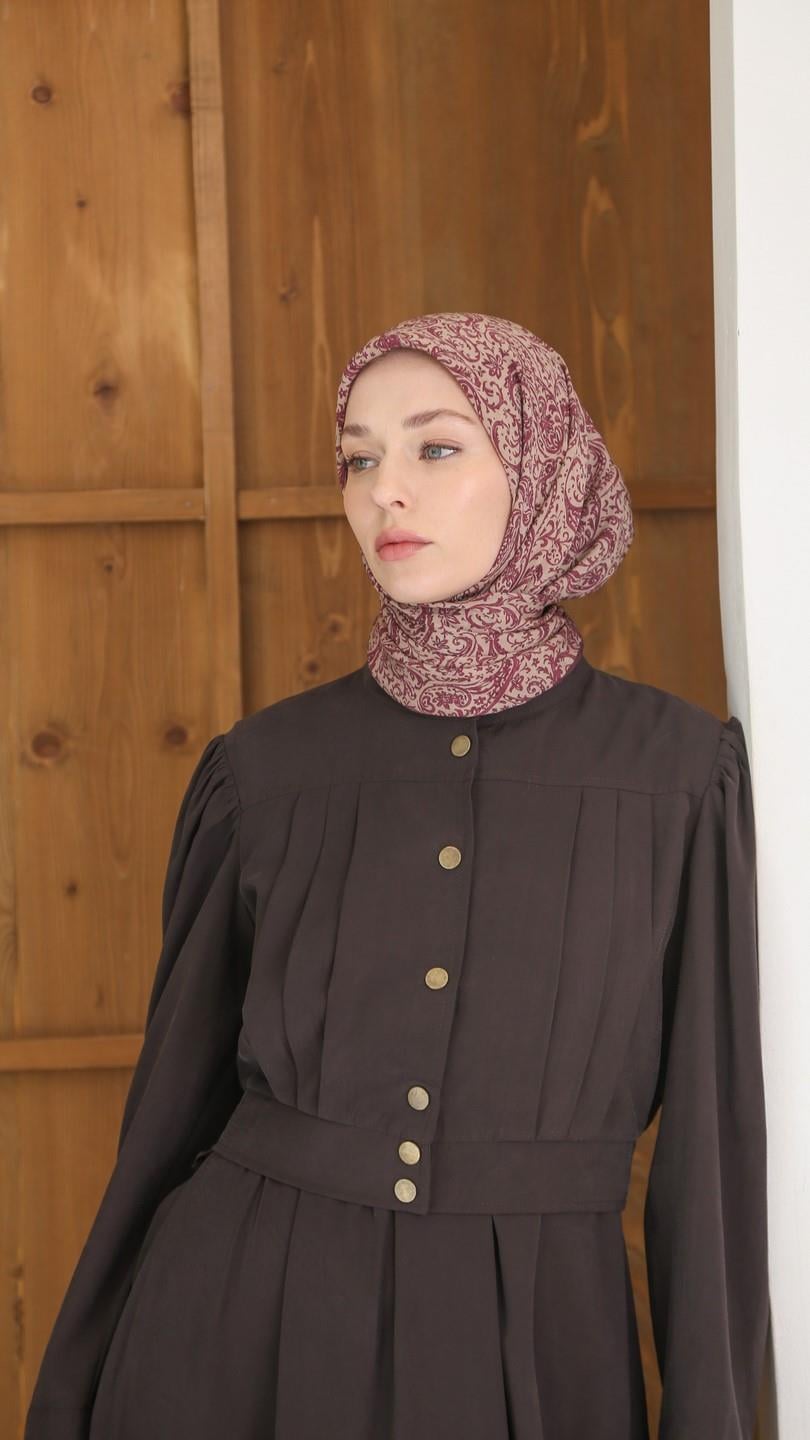 ARİA DESEN EŞARP MÜRDÜM