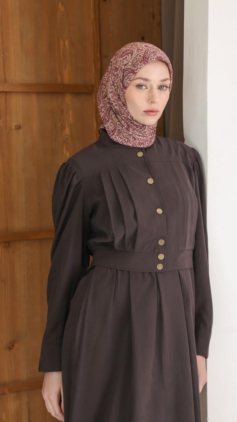 ARİA DESEN EŞARP MÜRDÜM