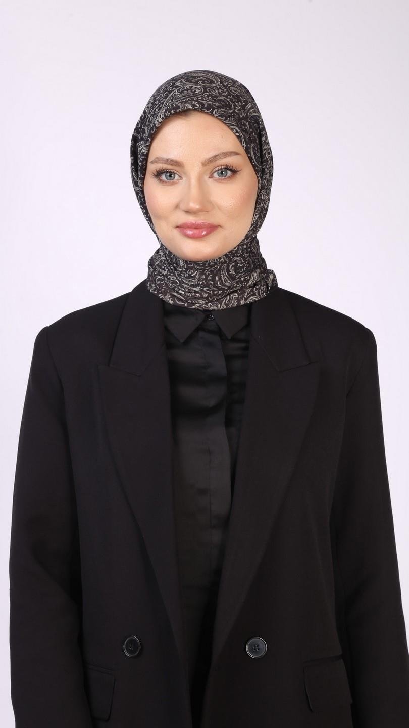 ARİA DESEN EŞARP SİYAH
