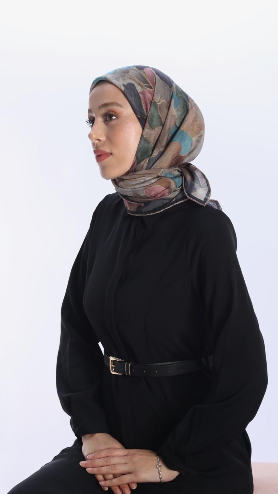 BELLA DESEN EŞARP SİYAH-1