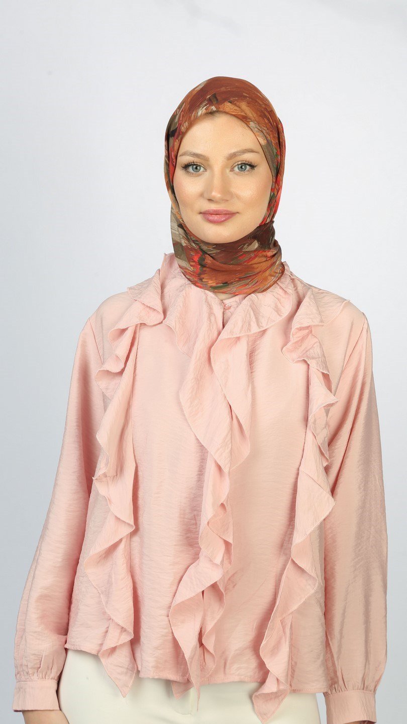 BLOOM ECHO DESEN EŞARP CAMEL