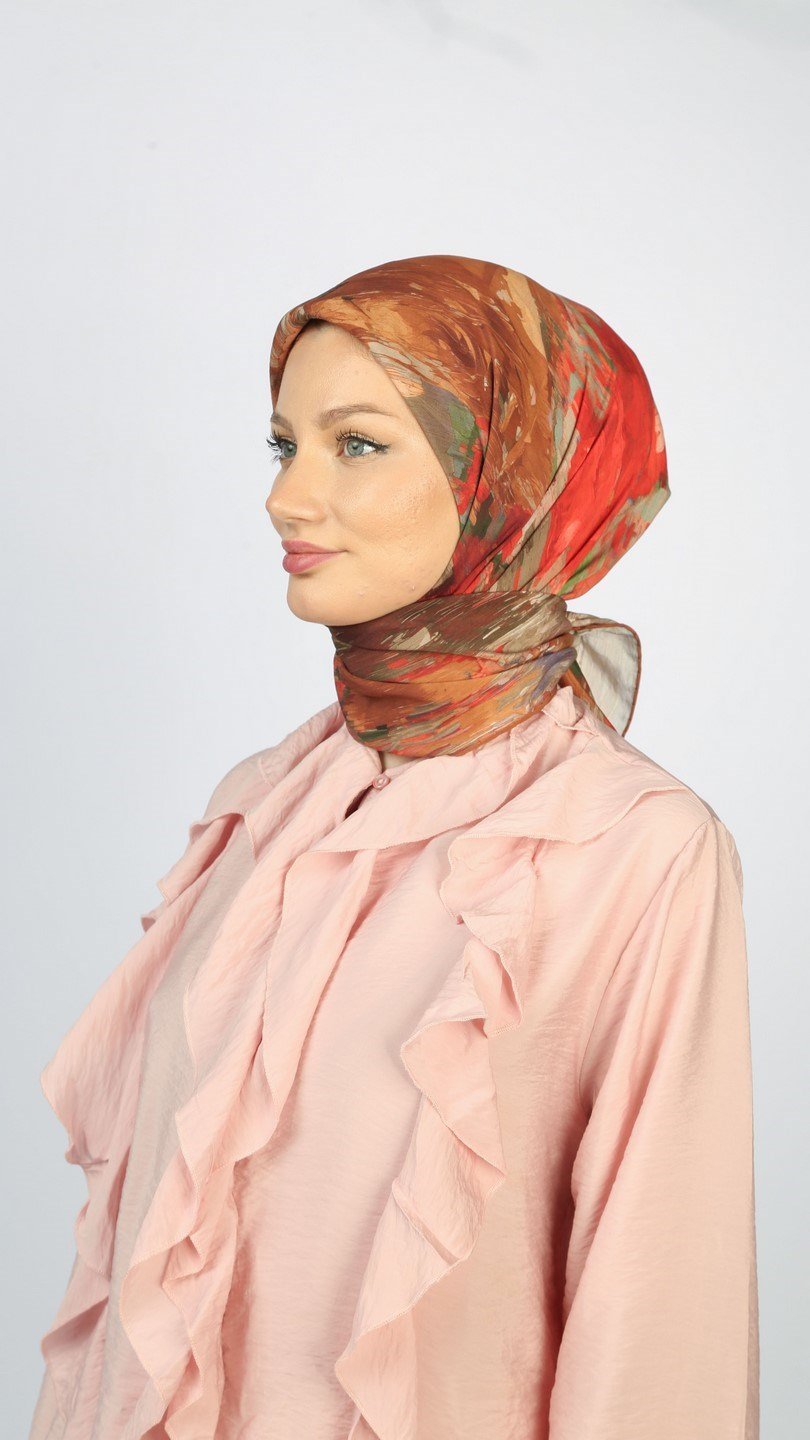 BLOOM ECHO DESEN EŞARP CAMEL