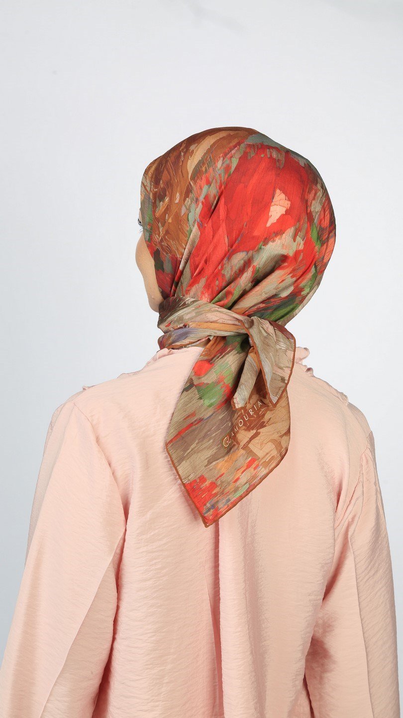 BLOOM ECHO DESEN EŞARP CAMEL