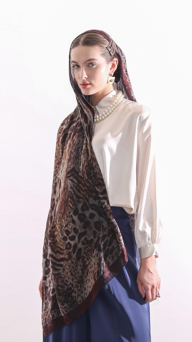 DARK LEOPARD ŞAL BORDO