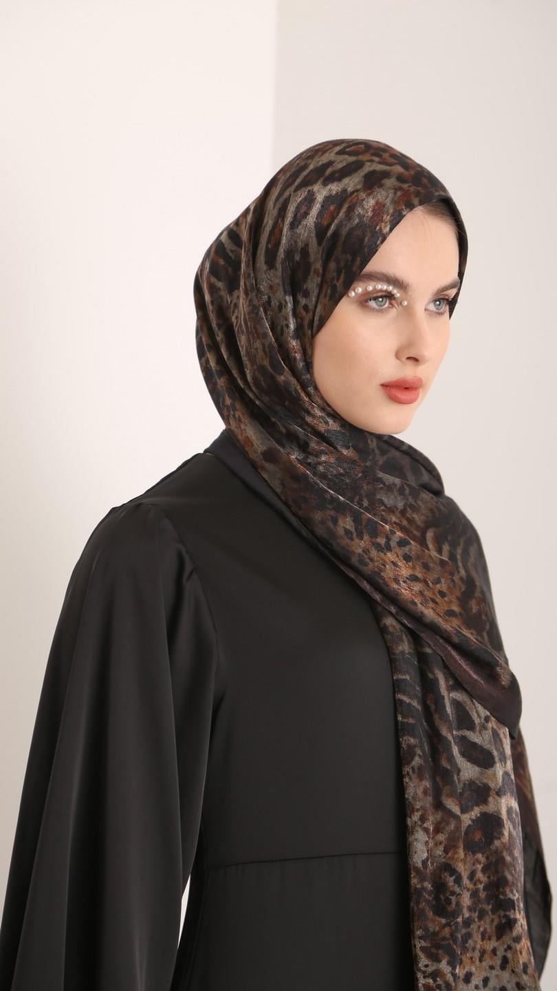 DARK LEOPARD ŞAL KAHVE