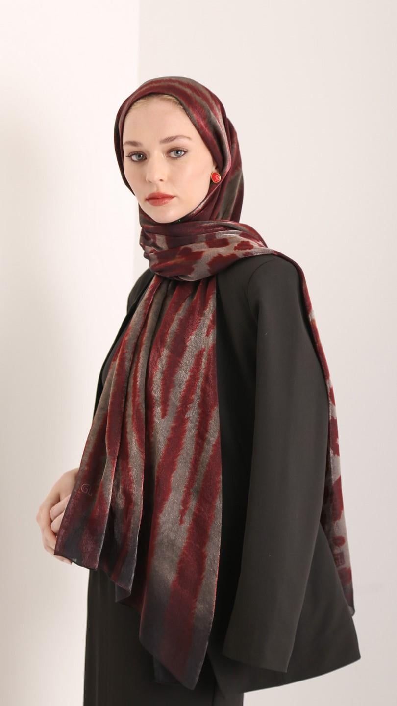 DARL GLOW ŞAL BORDO