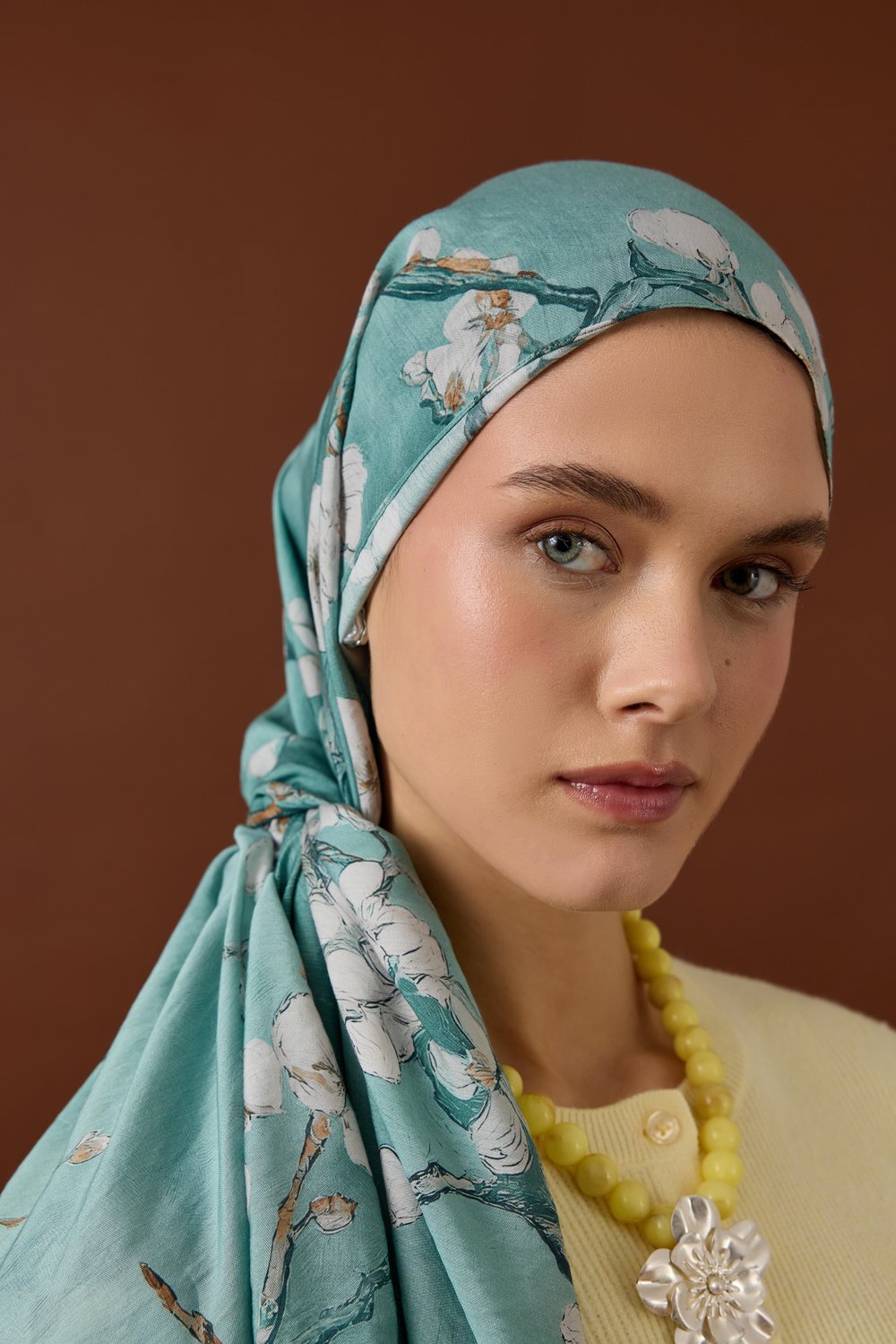 DORA DESEN ŞAL-MİNT YEŞİL-1