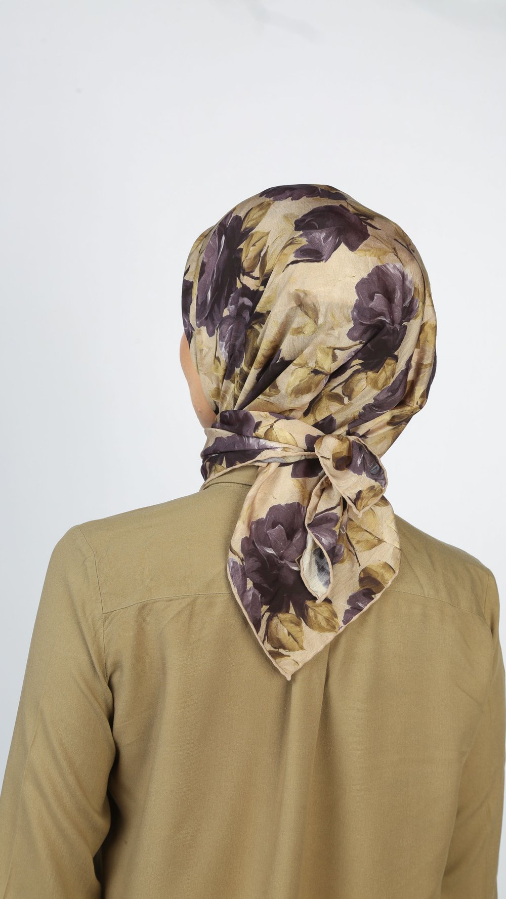 EARTHY FLORAL EŞARP YEŞİL