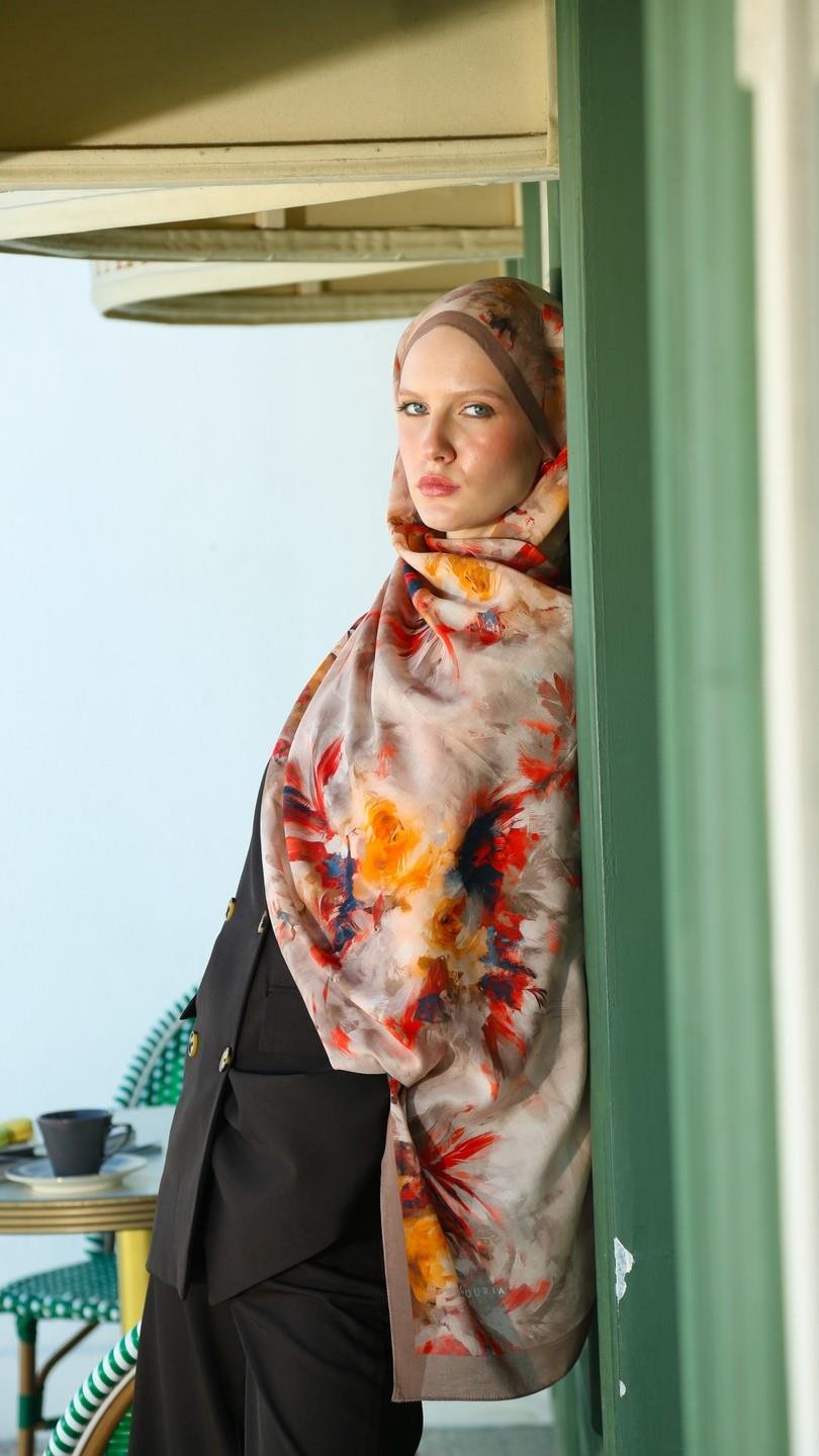 ELANOR DESEN ŞAL CAMEL-4