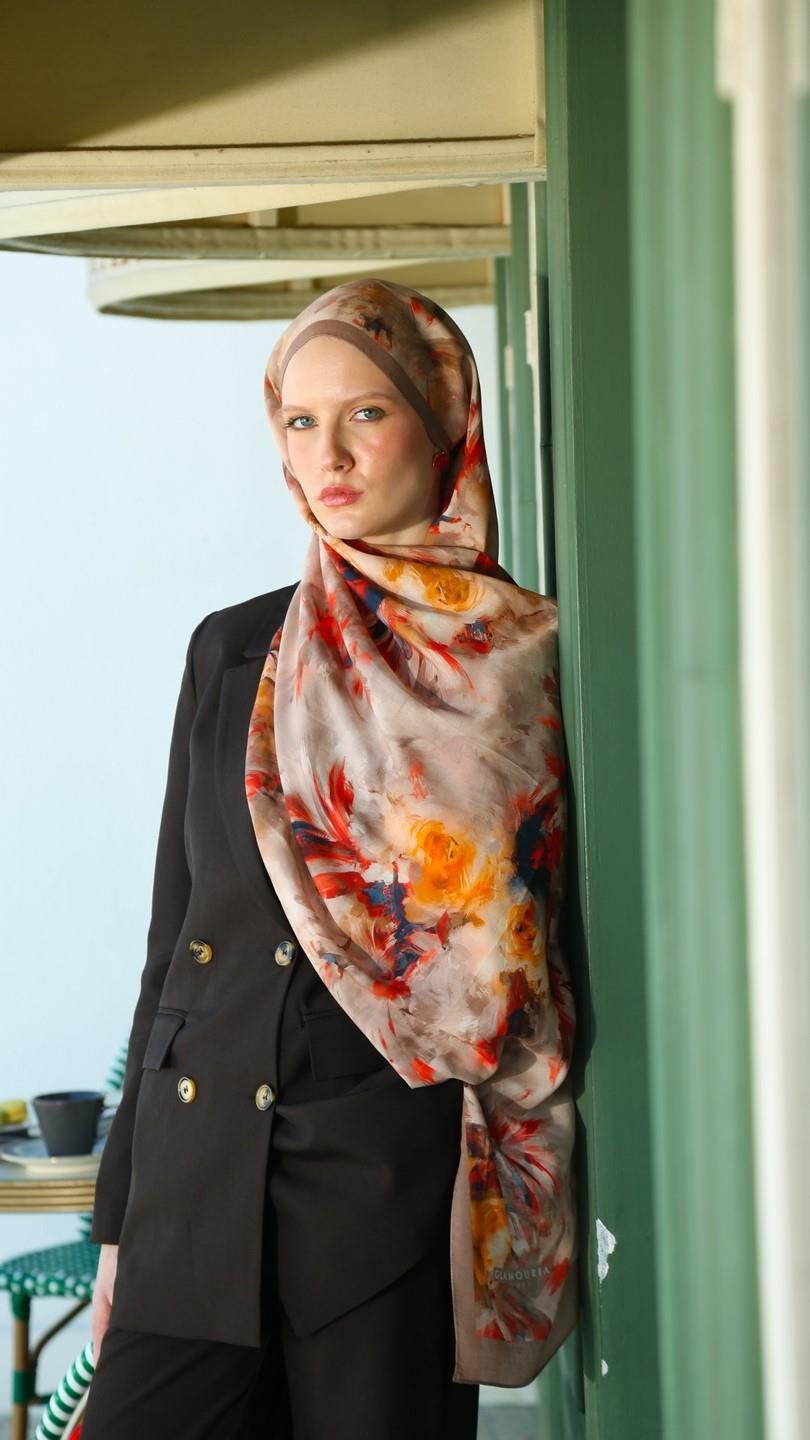 ELANOR DESEN ŞAL CAMEL-4