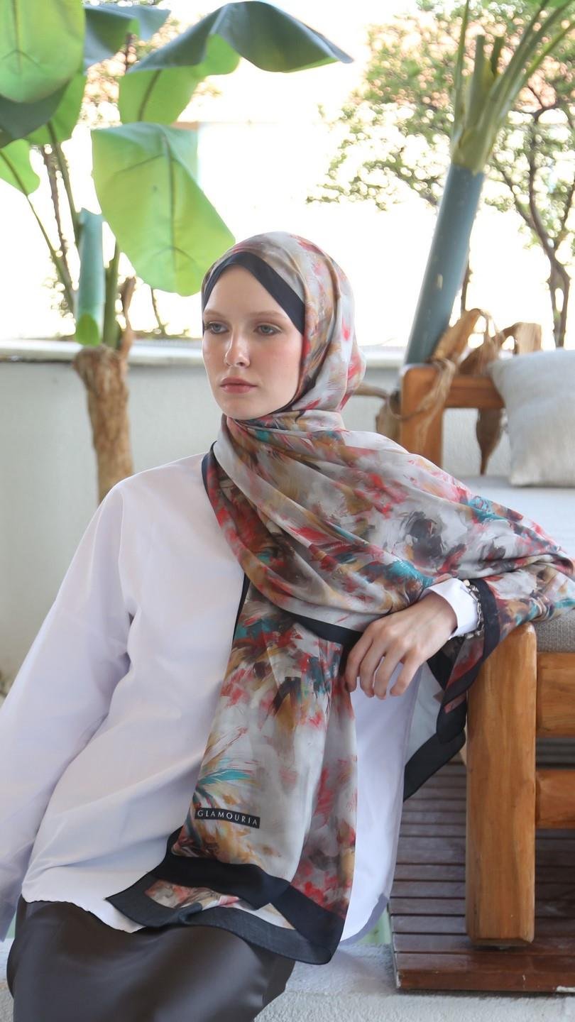 ELANOR DESEN ŞAL SİYAH-1