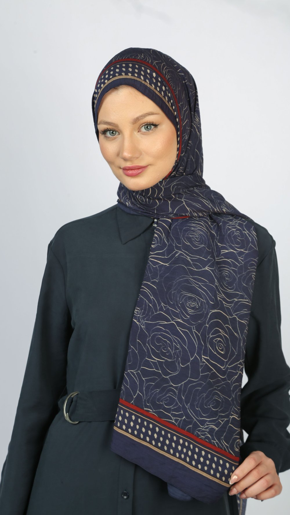 ELARA DESEN ŞAL-LACİVERT