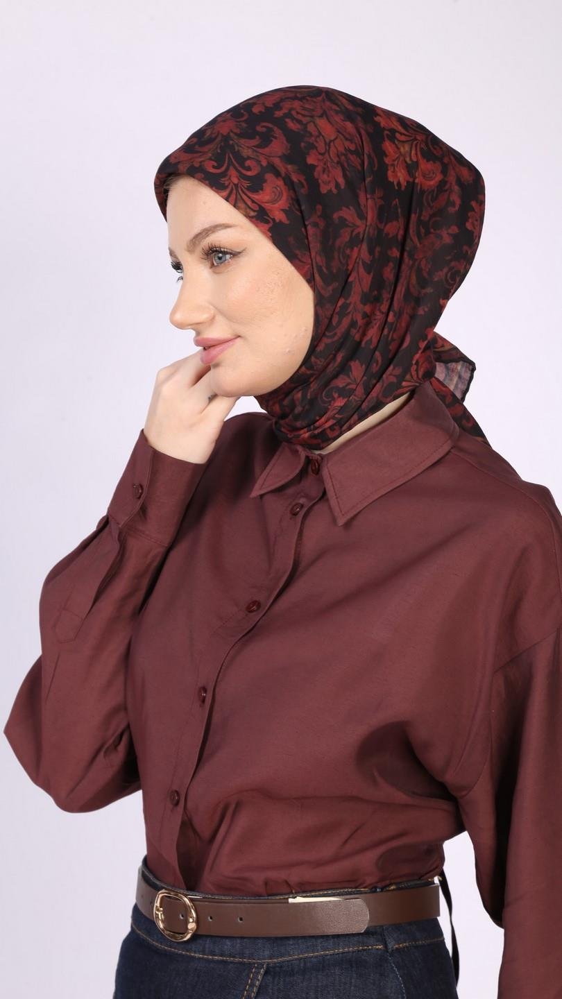 ELEGANT DESEN EŞARP SİYAH