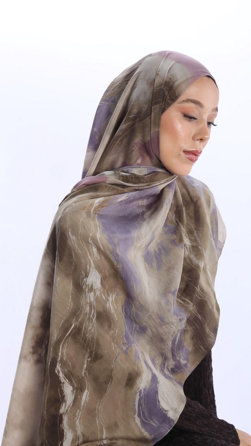ELYSİA DESEN ŞAL LİLA-6
