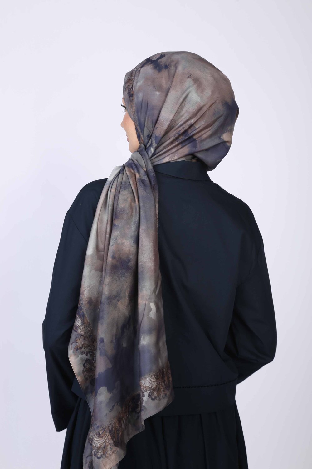 FAAL DESEN ŞAL LACİVERT