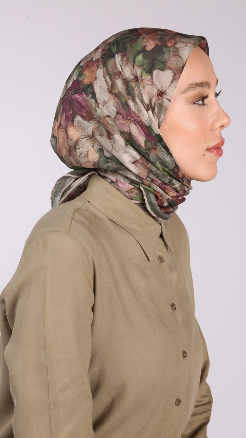 FİORA DESEN EŞARP YEŞİL-10