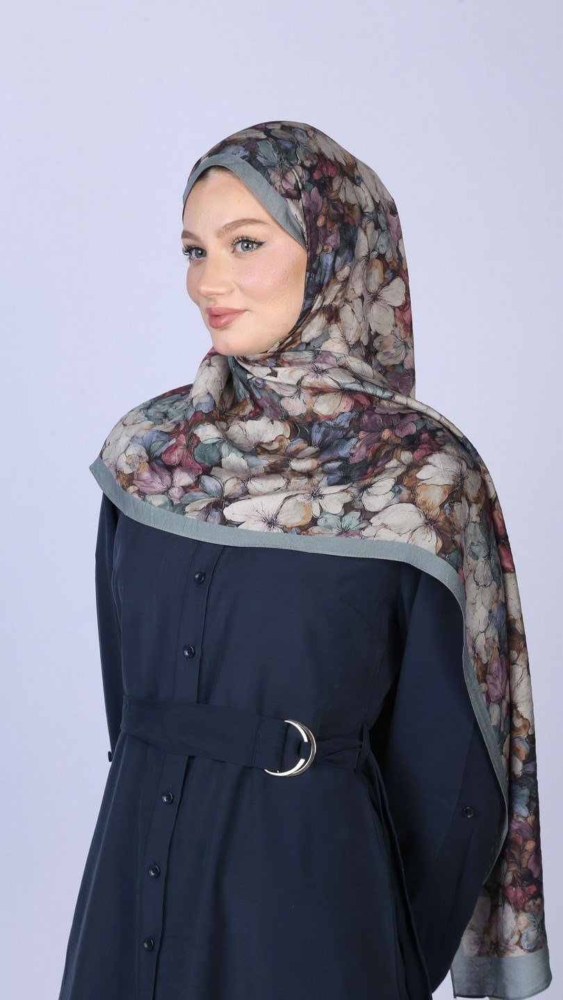 FIORA DESEN ŞAL MAVİ