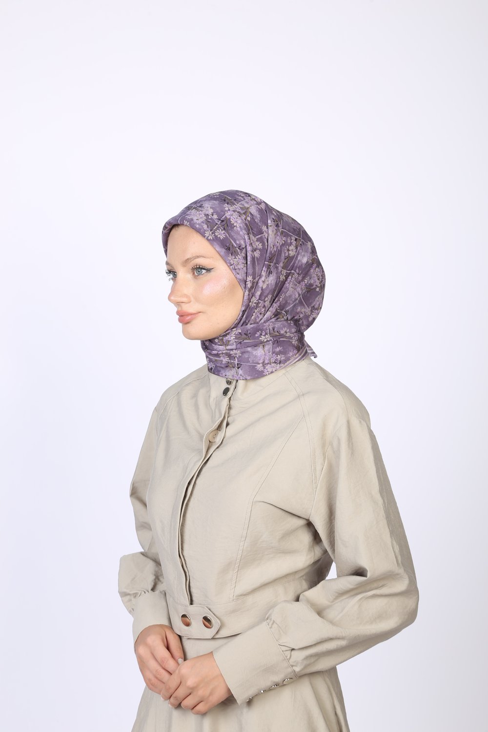 Gardenia Desen Eşarp Lila