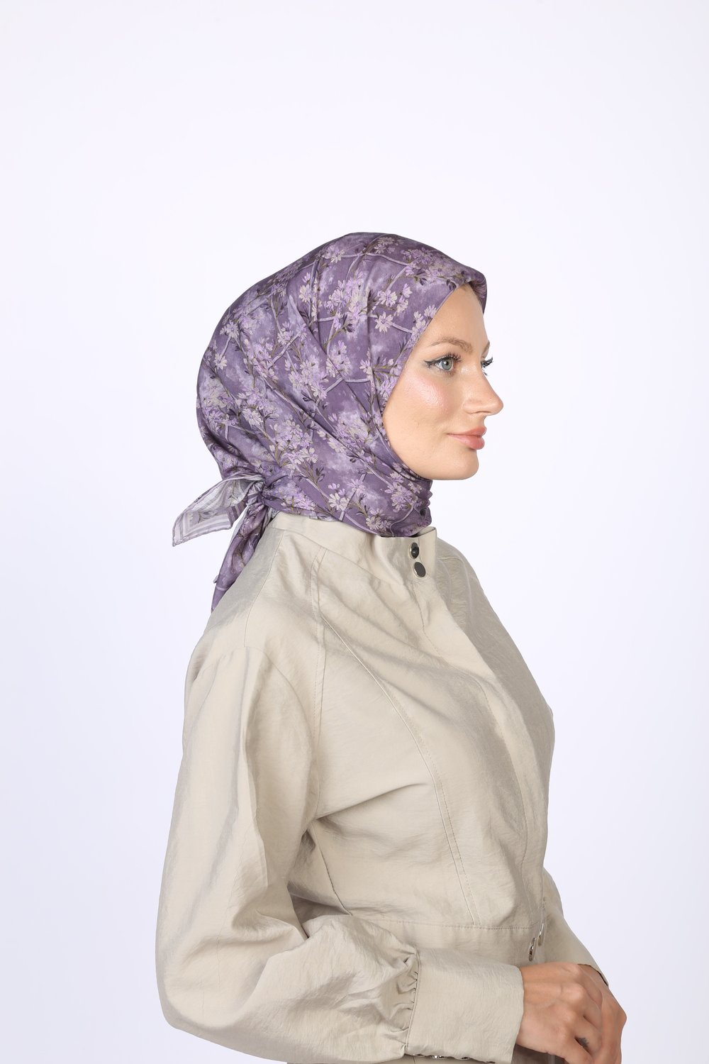 Gardenia Desen Eşarp Lila