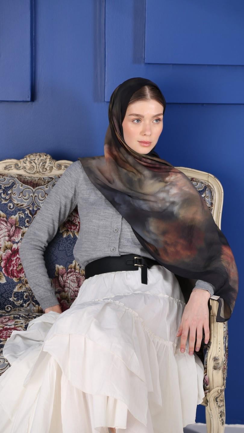 HARMONY DESEN ŞAL SİYAH