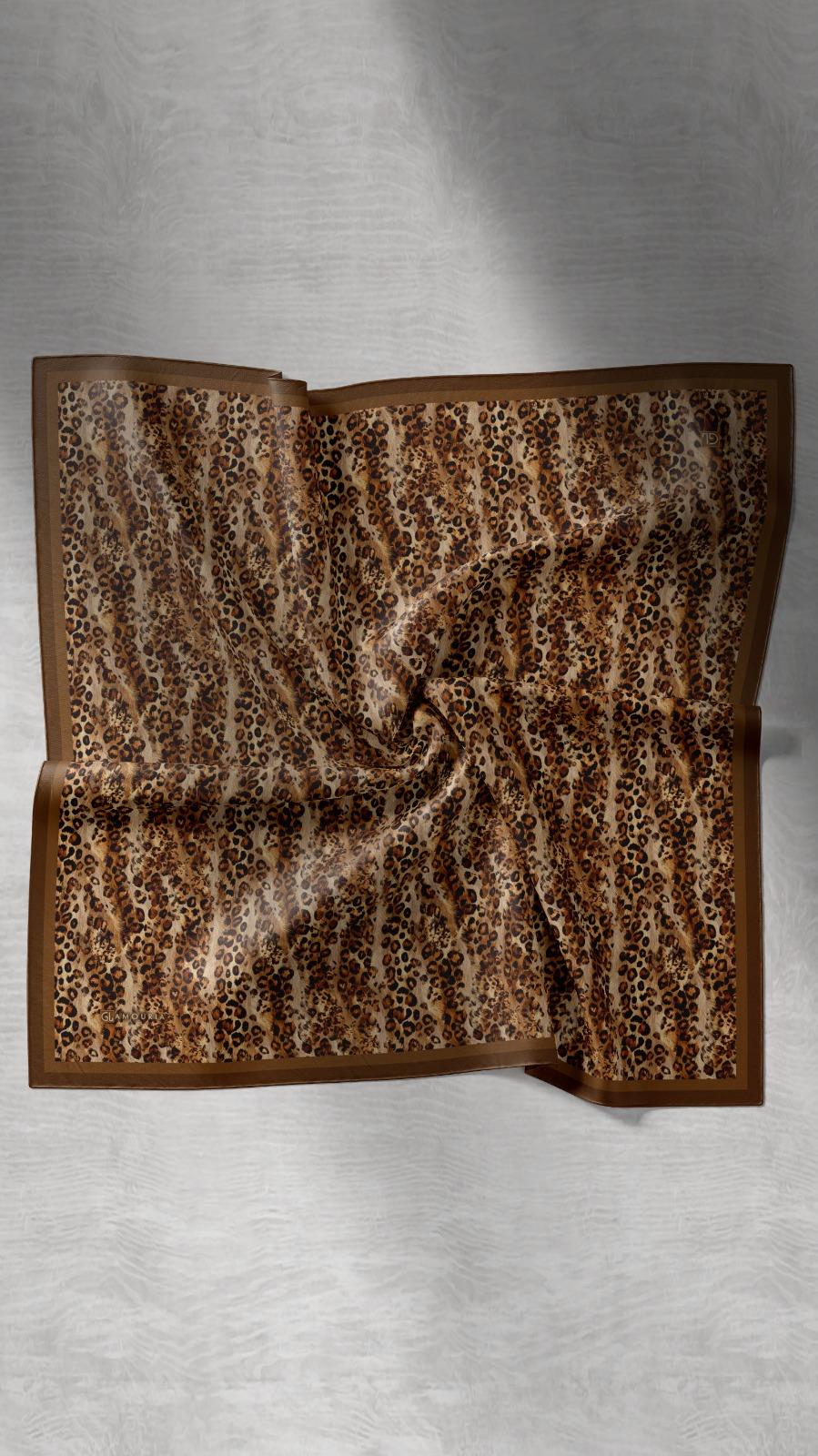 LEOPARD DESEN EŞARP -1