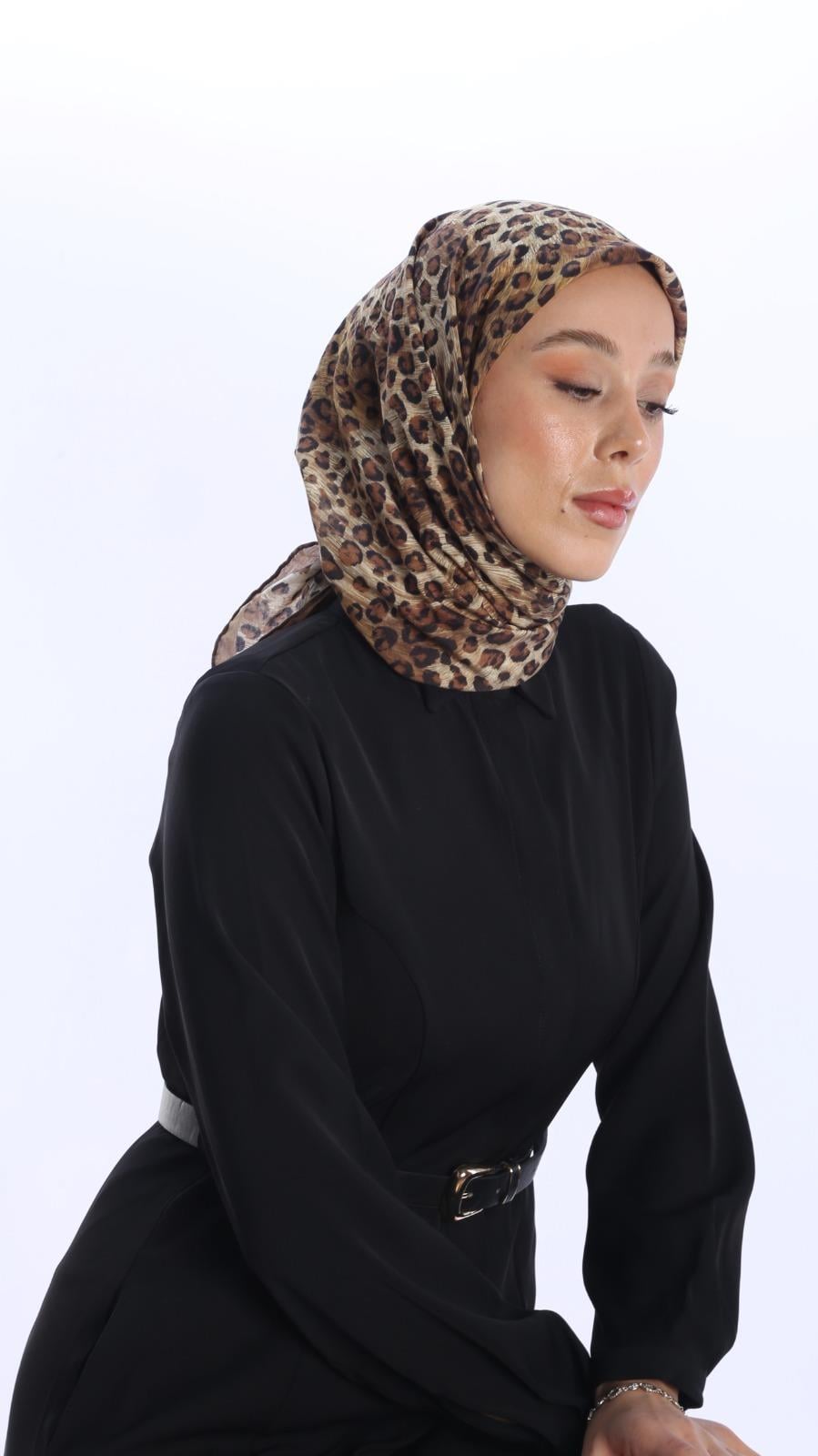 LEOPARD DESEN EŞARP -2