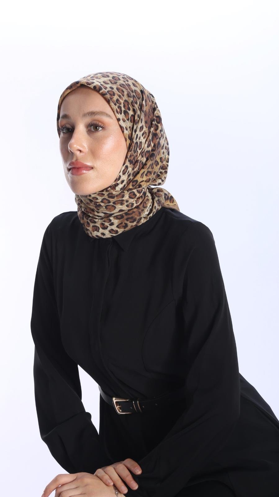 LEOPARD DESEN EŞARP -2