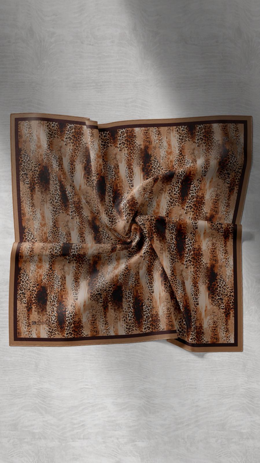 LEOPARD DESEN EŞARP -3