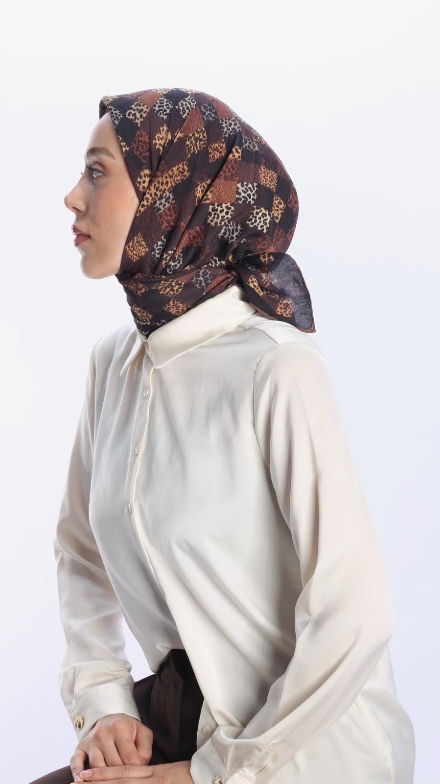 LEOPARD DESEN EŞARP -4