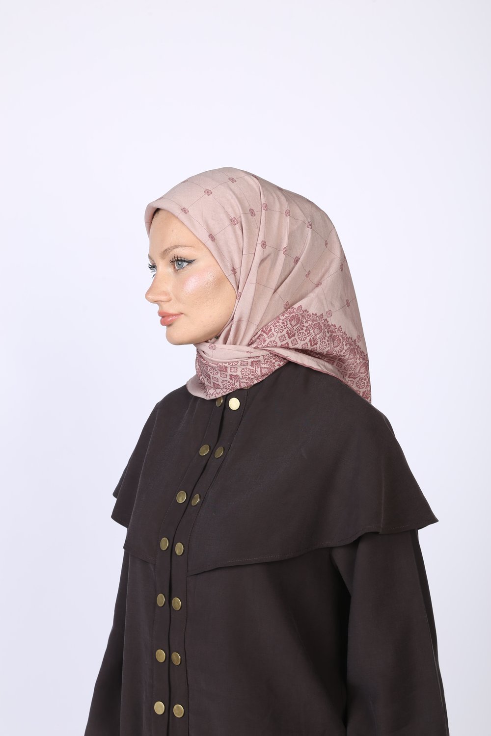 Lina Desen Eşarp Pembe