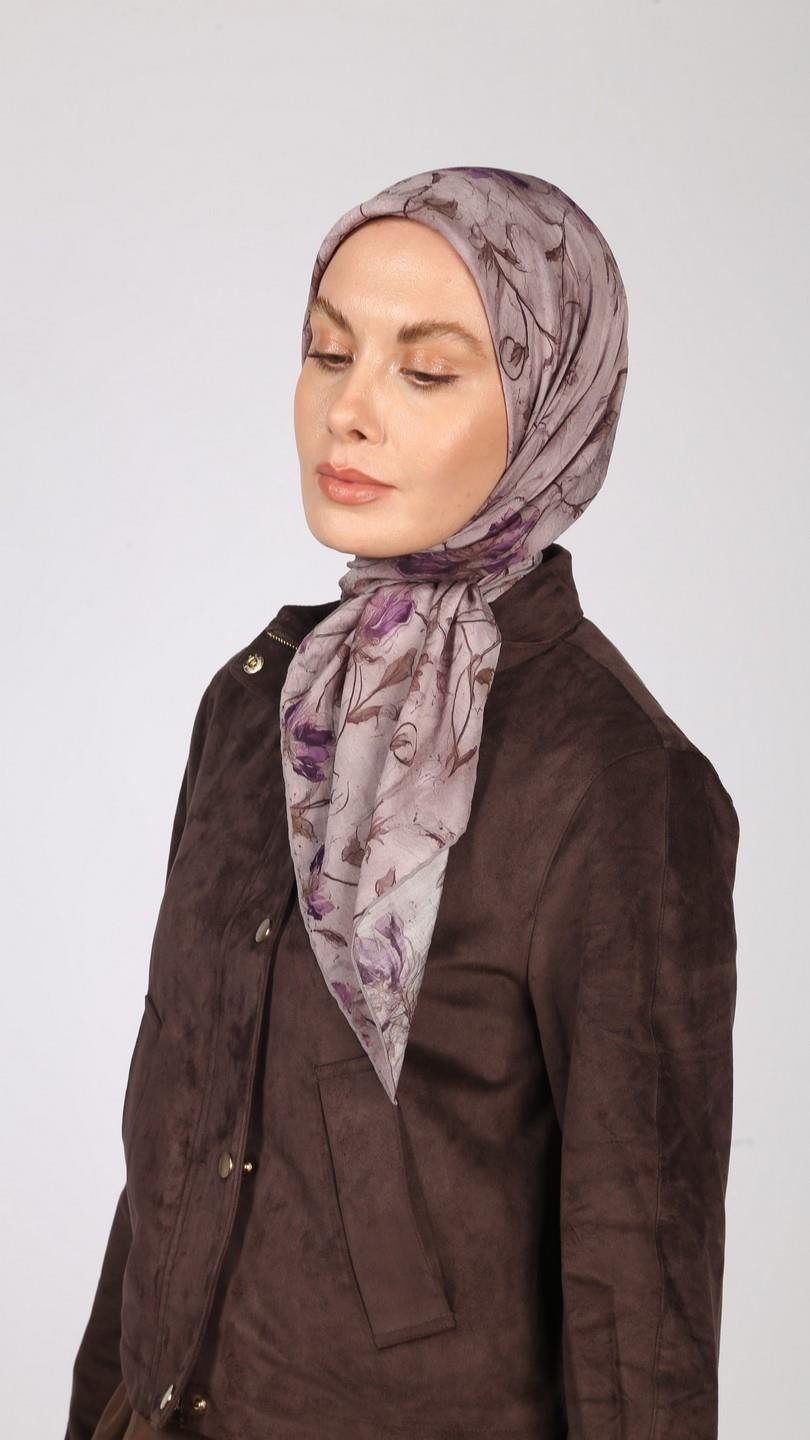 LOTUS DESEN EŞARP LİLA