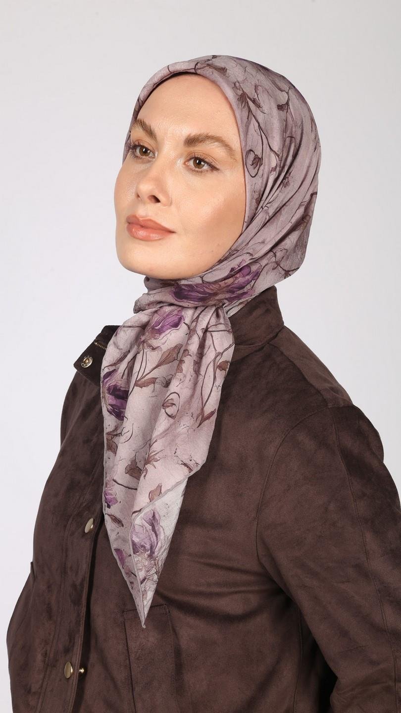 LOTUS DESEN EŞARP LİLA