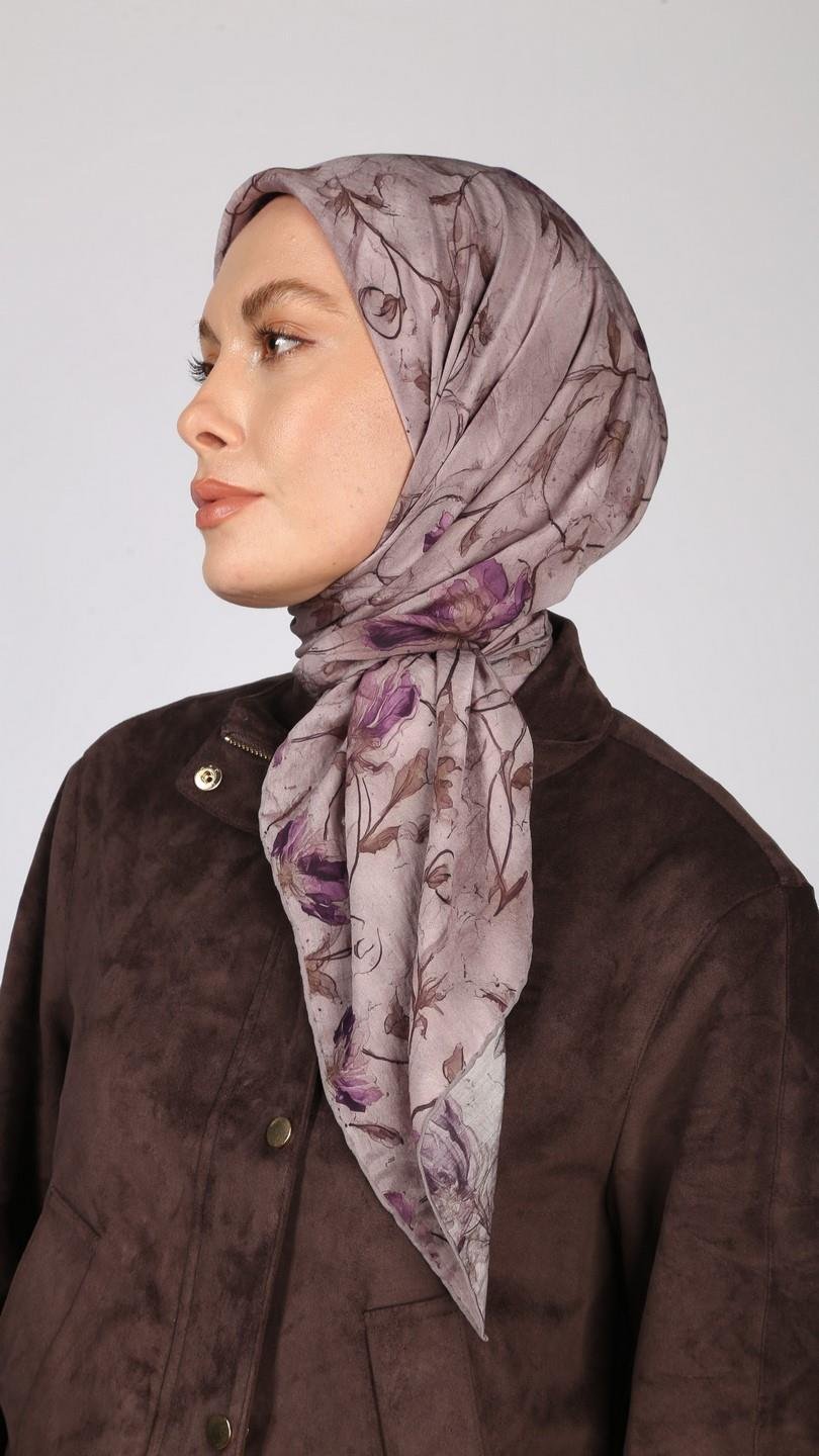 LOTUS DESEN EŞARP LİLA
