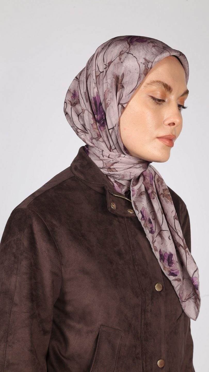 LOTUS DESEN EŞARP LİLA