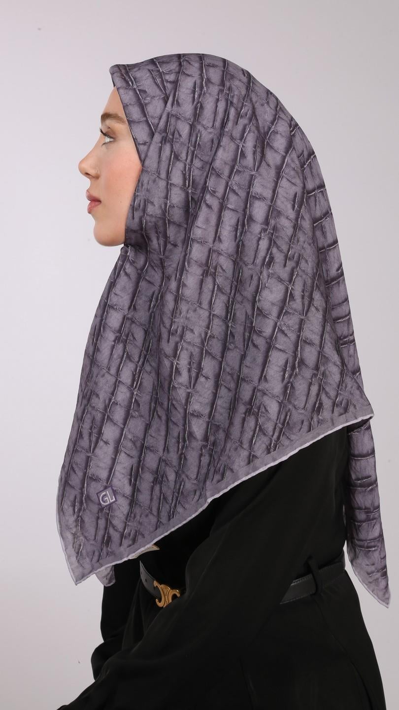 LUMİNA DESEN EŞARP MOR