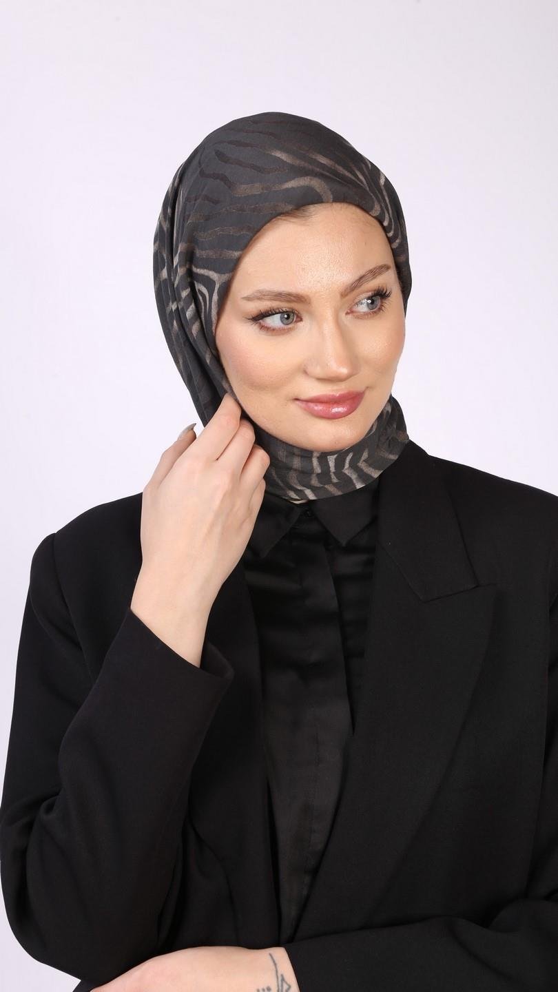 MİREYA DESEN EŞARP ANTRASİT