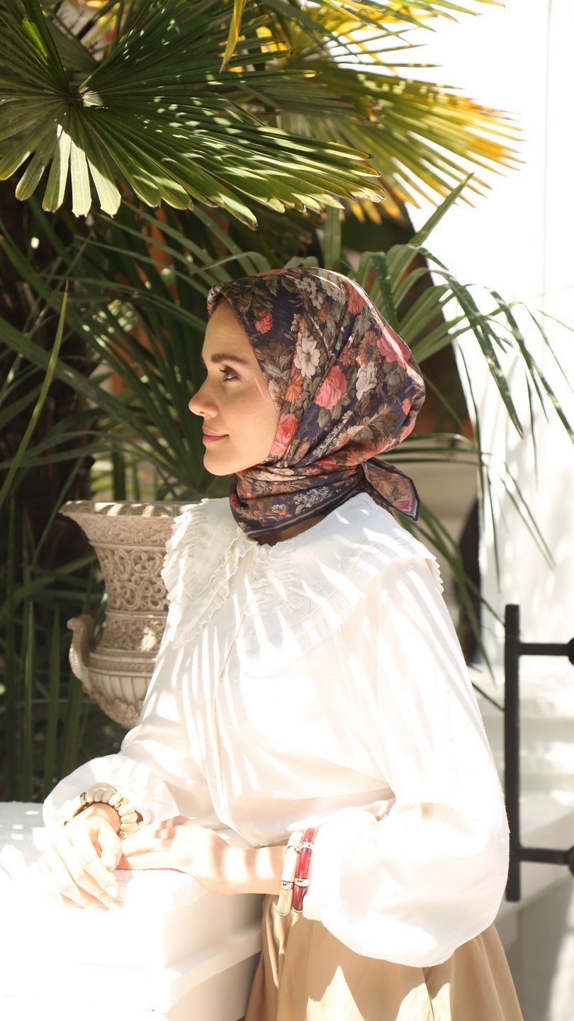 MYSTİC GARDEN DESEN EŞARP MOR