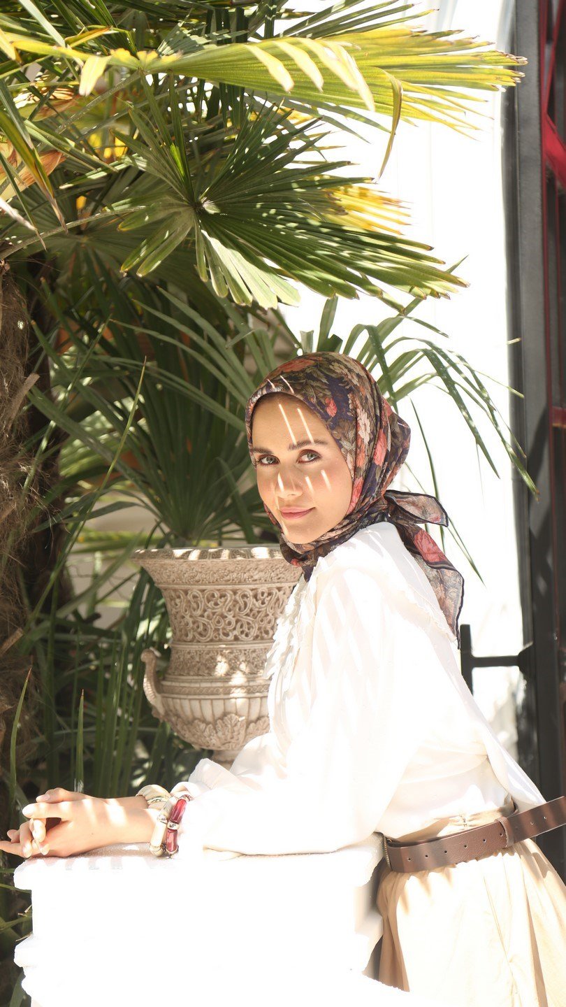 MYSTİC GARDEN DESEN EŞARP MOR