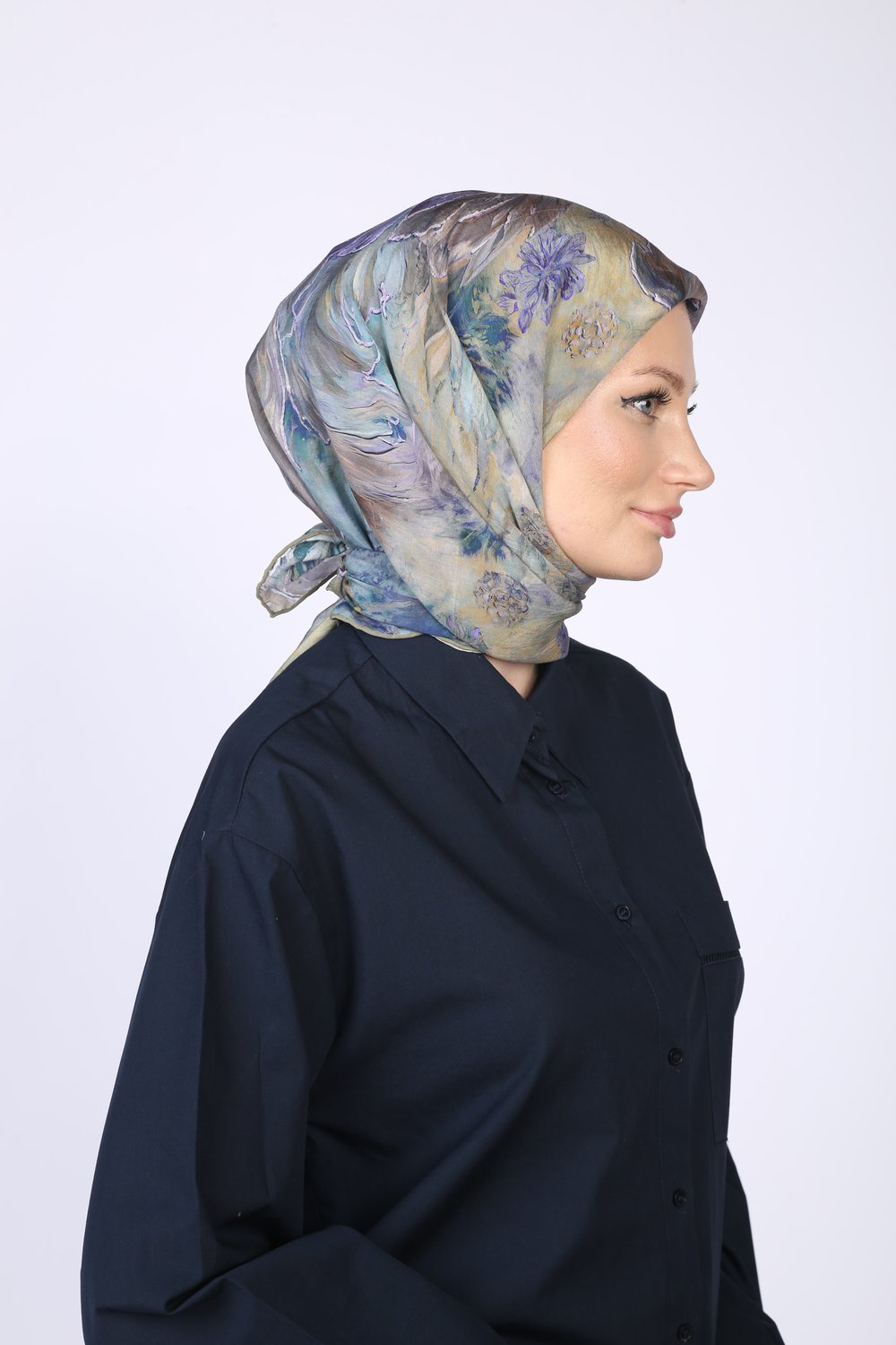 SERA DESEN EŞARP  SU YEŞİLİ